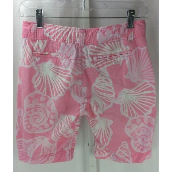 Lilly Pulitzer Womens Shorts Pink Shells Beach size 0 - Picture 3 of 3